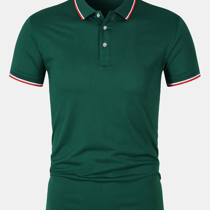 Chemise Polo - Fermeture à Bouton Maille