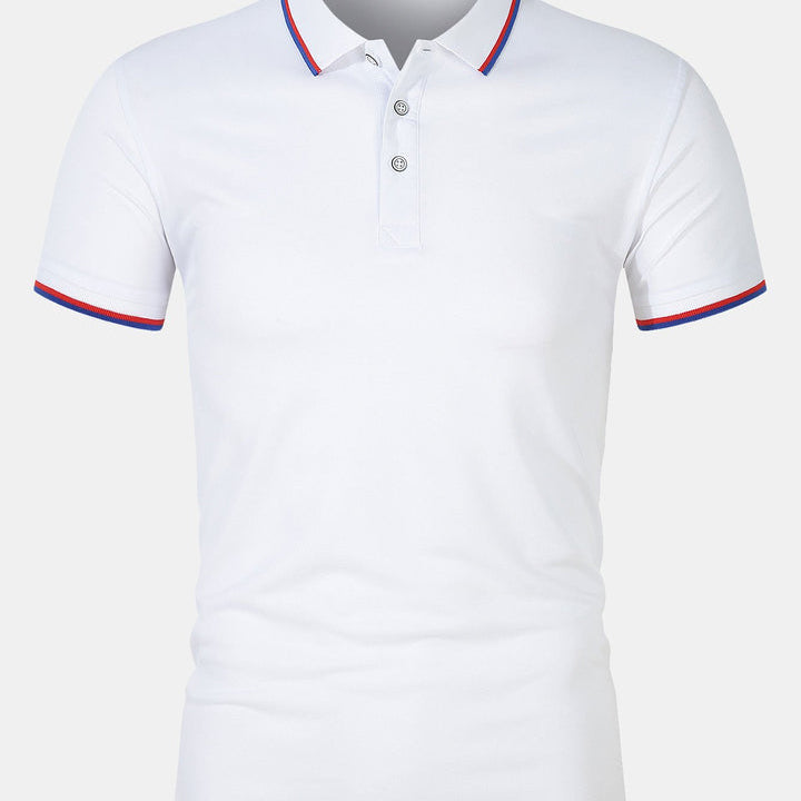 Chemise Polo - Fermeture à Bouton Maille