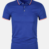 Chemise Polo - Fermeture à Bouton Maille