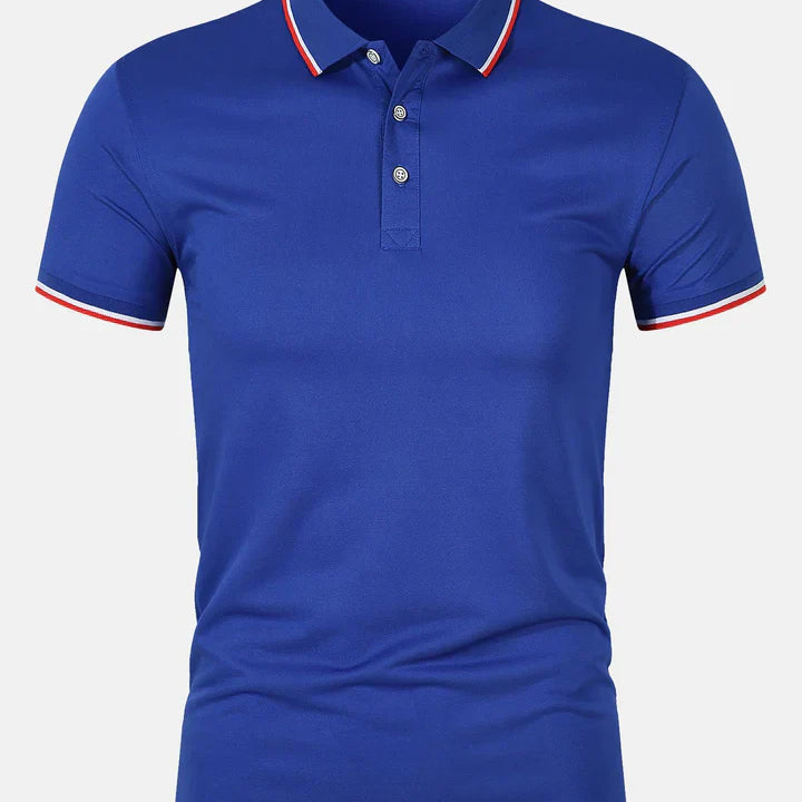 Chemise Polo - Fermeture à Bouton Maille