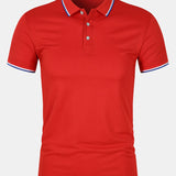 Chemise Polo - Fermeture à Bouton Maille