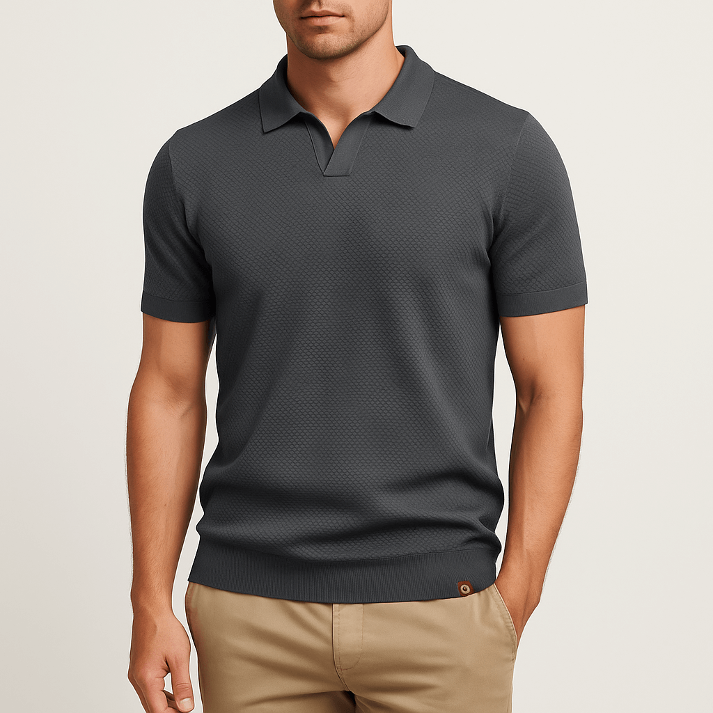 Chemise Polo en Polyester - Texturée