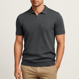 Polohemd aus Polyester - Texturiert