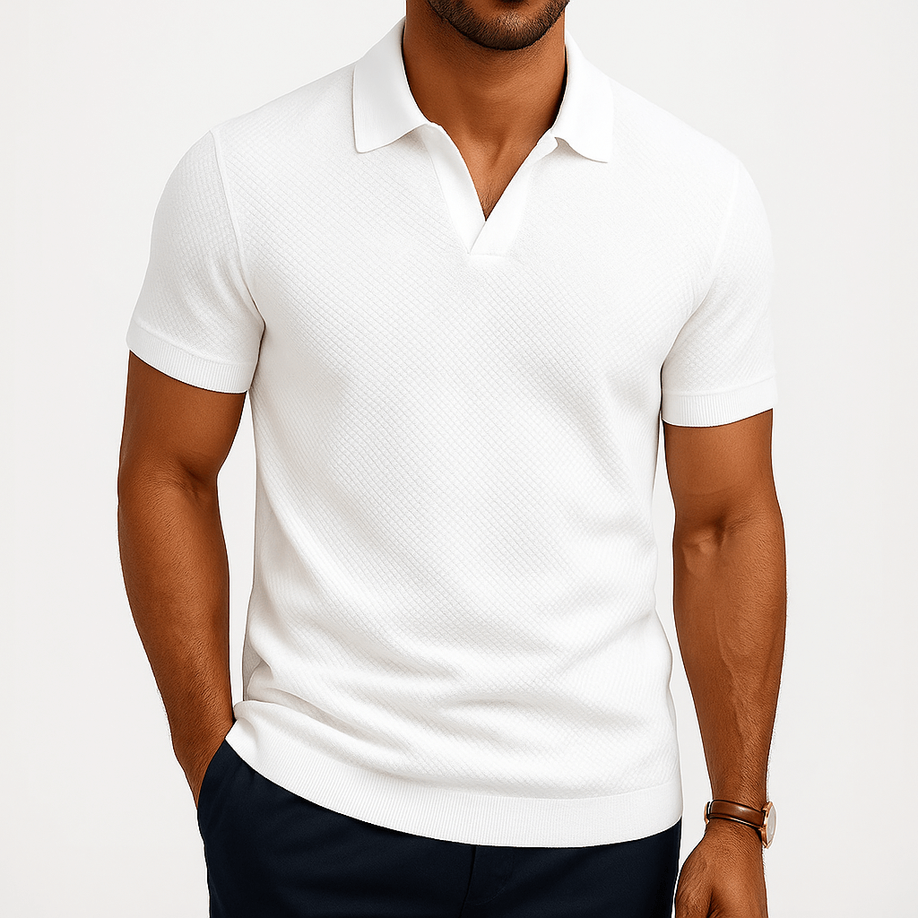 Chemise Polo en Polyester - Texturée