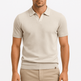 Polohemd aus Polyester - Texturiert