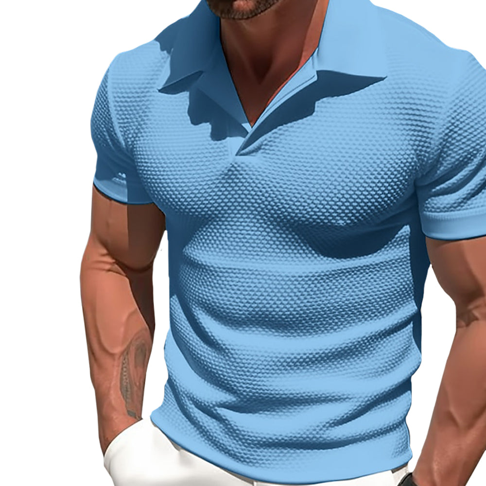 Polo en Mélange de Polyester - Zip
