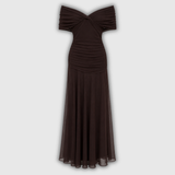 Florendra | Langes Blumenkleid mit V-Ausschnitt