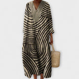 Abigail - Stilvolles Geometrisches Kleid
