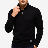 Sweater mit Reißverschlusskragen - Enganliegende Passform