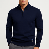 Sweater mit Reißverschlusskragen - Enganliegende Passform