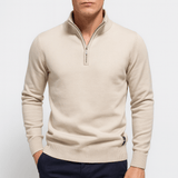 Sweater mit Reißverschlusskragen - Enganliegende Passform
