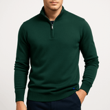 Sweater mit Reißverschlusskragen - Enganliegende Passform