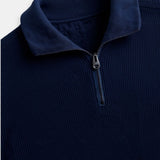 Pullover mit Stehkragen und Reißverschluss