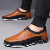 Büroschuhe aus Leder Slip-On
