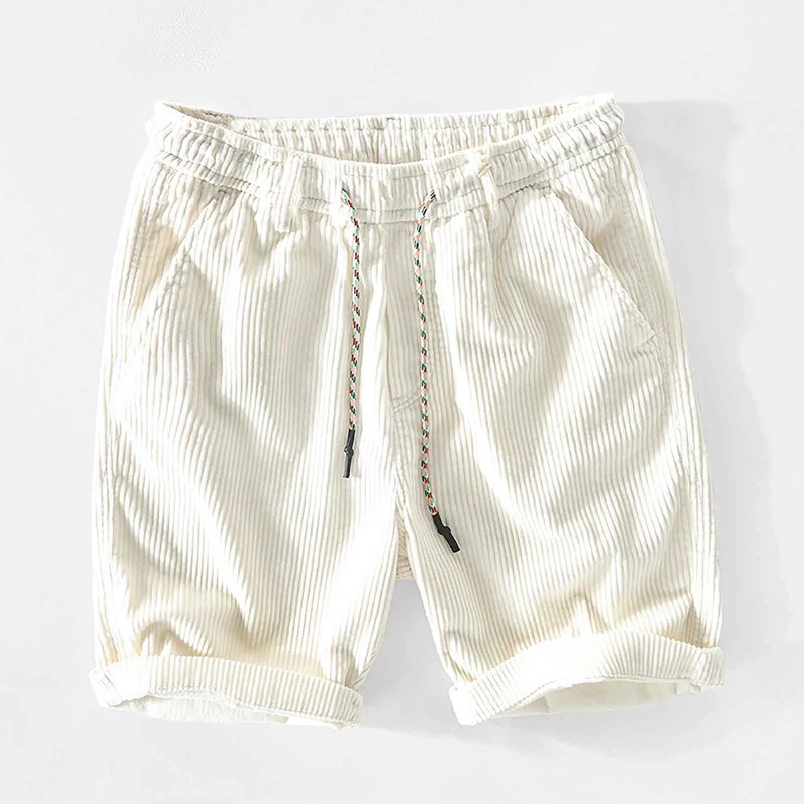 Shorts en Velours Côtelé Élégants