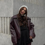 Drune | Kurze Lederjacke Damen