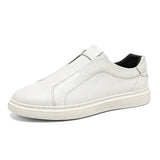 Klassische Leder Slip-On Schuhe