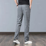 Pantalon Élastique à Carreaux