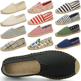 Lässige Segeltuch-Espadrilles