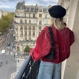 Drune | Oversize Lederjacke mit urbanem Flair
