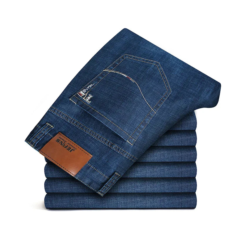 Jeans en Denim Droit Décontractés