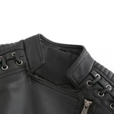Drune - Glatte Lederjacke