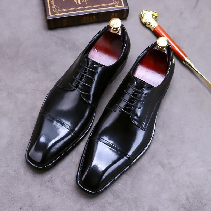 Chaussures de Bureau en Cuir Chic