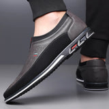 Chaussures de Bureau en Cuir Slip-On