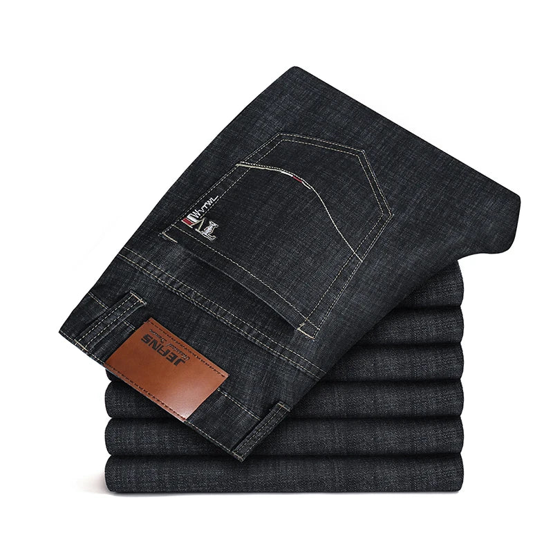 Jeans en Denim Droit Décontractés