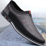 Chaussures de Bureau en Cuir Slip-On