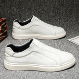 Klassische Leder Slip-On Schuhe