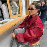 Drune | Oversize Lederjacke mit urbanem Flair