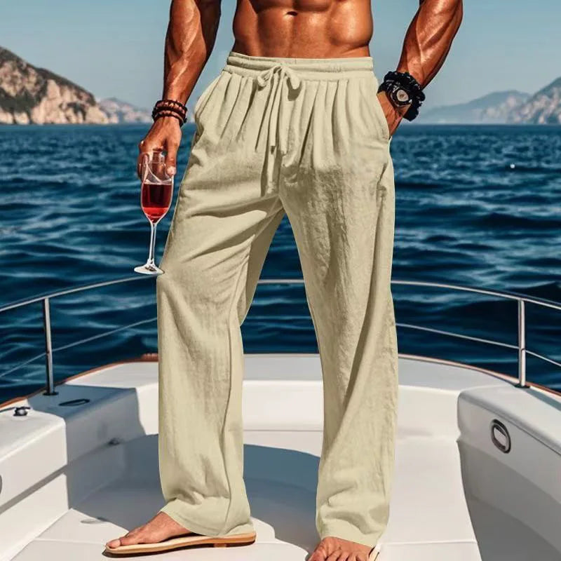 Pantalon en Lin Hawaii
