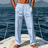 Pantalon en Lin Hawaii
