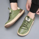 Chaussures en Cuir à Semelle Élevée