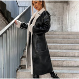 Lederjacke mit Pelz