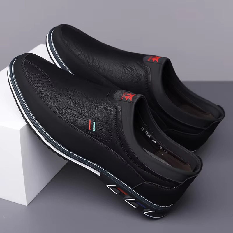 Chaussures de Bureau en Cuir Slip-On