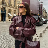 Drune | Kurze Lederjacke Damen