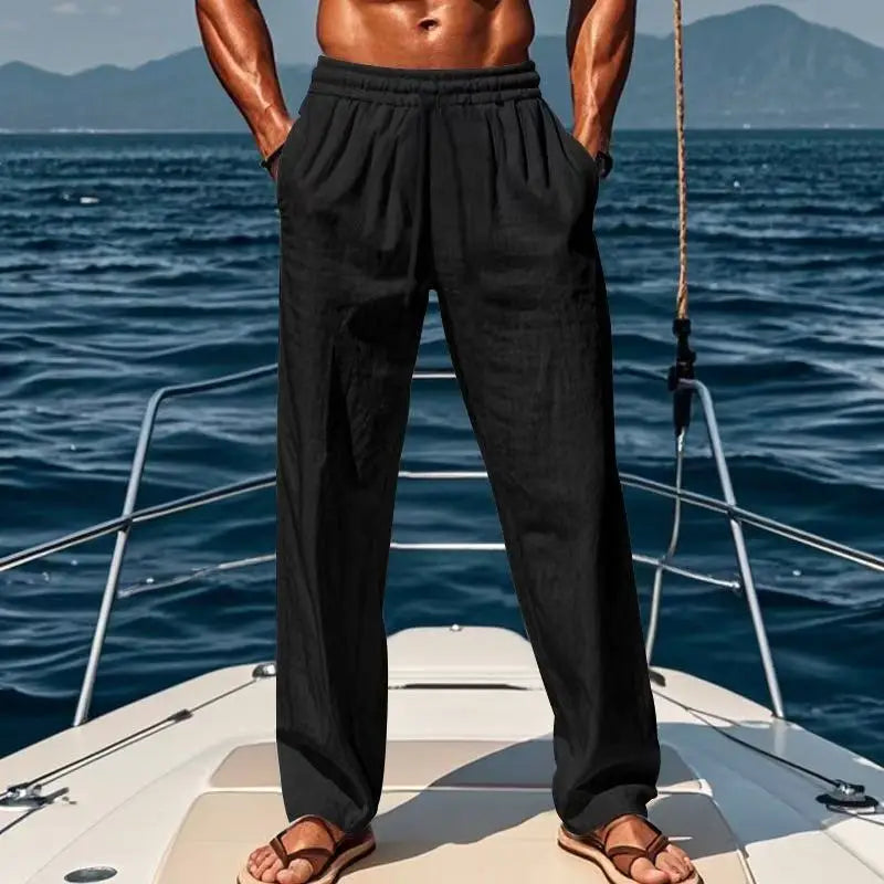 Pantalon en Lin Hawaii