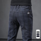 Pantalons Décontractés à Carreaux