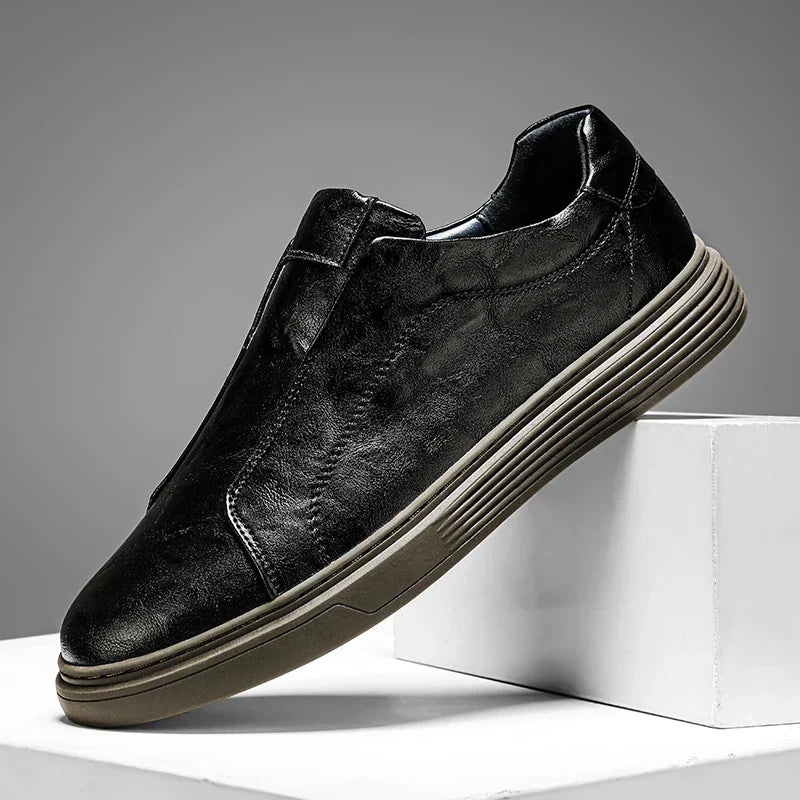 Chaussures Classiques en Cuir Slip-On
