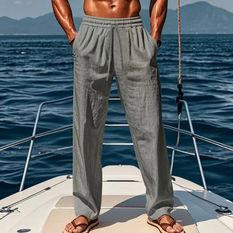 Pantalon en Lin Hawaii
