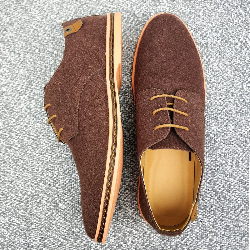 Büroschuhe aus Wildleder Oxford
