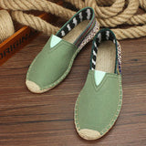 Lässige Segeltuch-Espadrilles