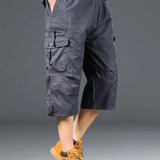 Lange Cargo-Shorts aus Baumwolle