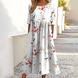 Zorelle - Florales Fließendes Maxikleid