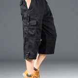 Lange Cargo-Shorts aus Baumwolle