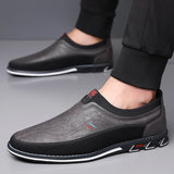 Büroschuhe aus Leder Slip-On