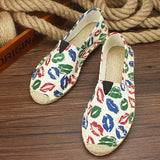 Lässige Segeltuch-Espadrilles