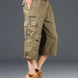 Lange Cargo-Shorts aus Baumwolle